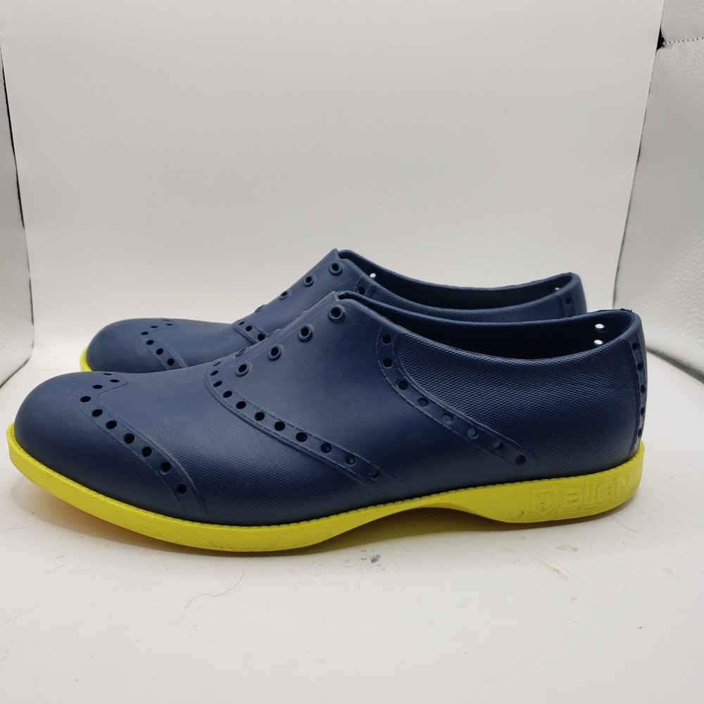 Womens Size 7 - BIION Spikeless Golf Shoes Blue yellow Slip On Mens 5